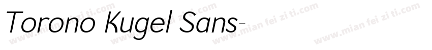 Torono Kugel Sans字体转换